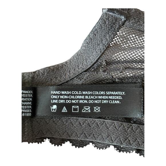 Natori Bra 721191 Cherry Blossom convertible black size 34DD 34E - Picture 6 of 6